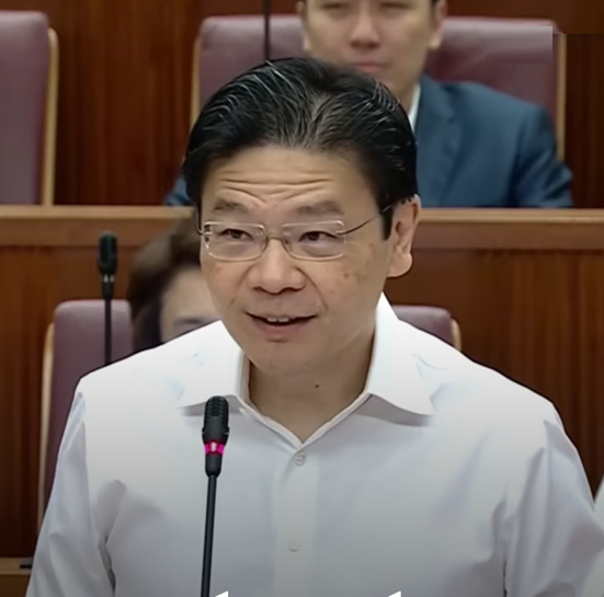 Portrait of Prime Minister Lawrence Wong
